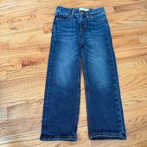 OLD NAVY BOYS ADJUSTABLE WAIST DENIM JEANS 5T LOOSE